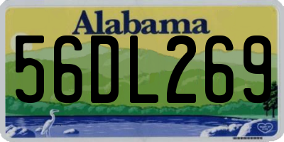 AL license plate 56DL269