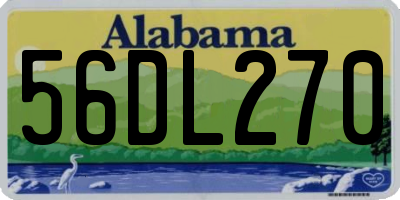 AL license plate 56DL270