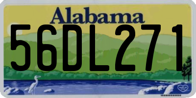 AL license plate 56DL271
