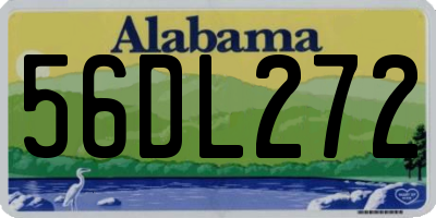 AL license plate 56DL272