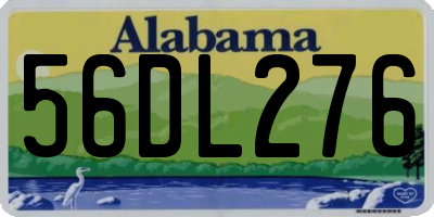 AL license plate 56DL276