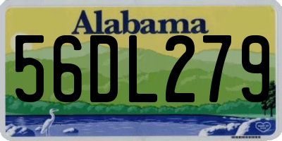 AL license plate 56DL279