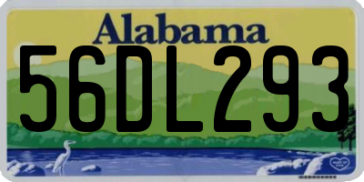 AL license plate 56DL293