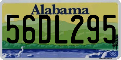 AL license plate 56DL295
