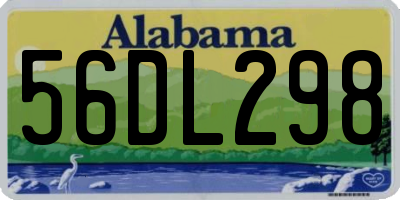 AL license plate 56DL298
