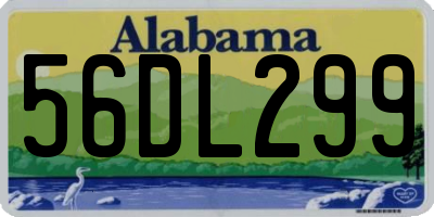 AL license plate 56DL299