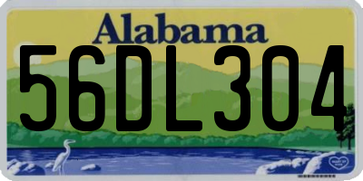 AL license plate 56DL304