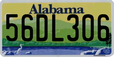 AL license plate 56DL306