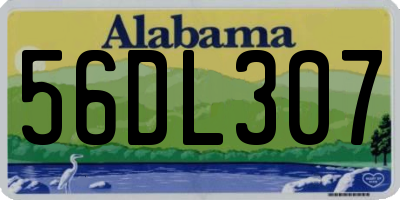 AL license plate 56DL307