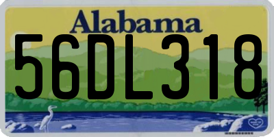AL license plate 56DL318
