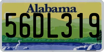 AL license plate 56DL319