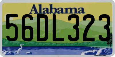 AL license plate 56DL323