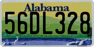 AL license plate 56DL328
