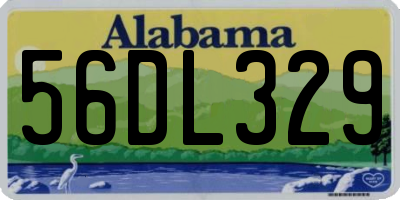 AL license plate 56DL329