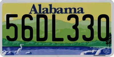 AL license plate 56DL330