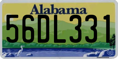AL license plate 56DL331