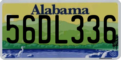 AL license plate 56DL336