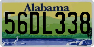 AL license plate 56DL338