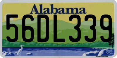 AL license plate 56DL339