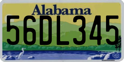 AL license plate 56DL345