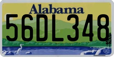 AL license plate 56DL348