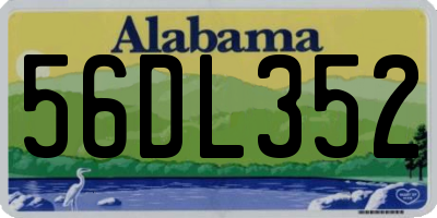AL license plate 56DL352
