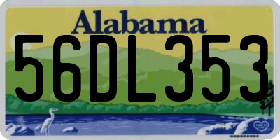 AL license plate 56DL353