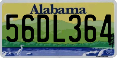 AL license plate 56DL364