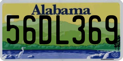 AL license plate 56DL369