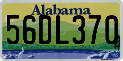 AL license plate 56DL370