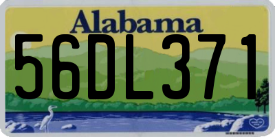 AL license plate 56DL371