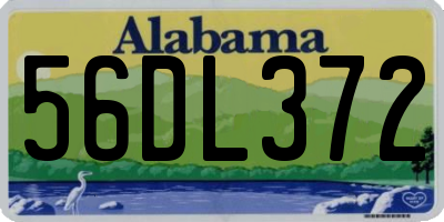 AL license plate 56DL372