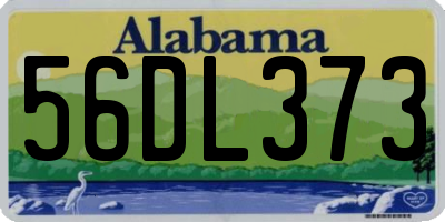 AL license plate 56DL373
