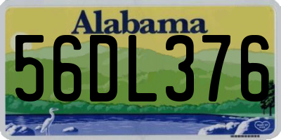 AL license plate 56DL376