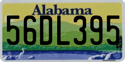 AL license plate 56DL395
