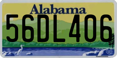 AL license plate 56DL406