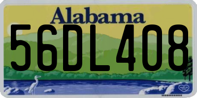 AL license plate 56DL408