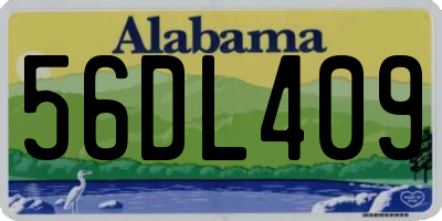 AL license plate 56DL409