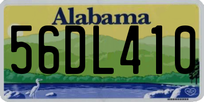 AL license plate 56DL410