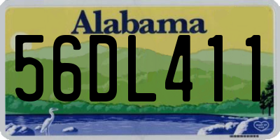 AL license plate 56DL411