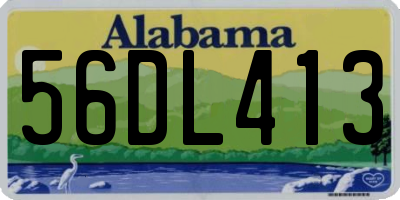 AL license plate 56DL413
