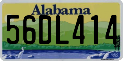AL license plate 56DL414