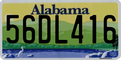 AL license plate 56DL416