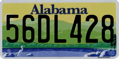 AL license plate 56DL428