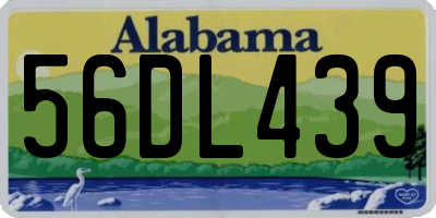 AL license plate 56DL439