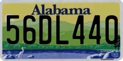 AL license plate 56DL440