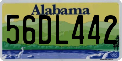 AL license plate 56DL442