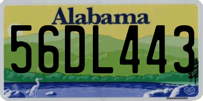 AL license plate 56DL443