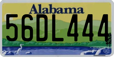 AL license plate 56DL444