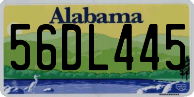 AL license plate 56DL445